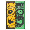 Tiki Mask Outdoor Canvas Art Print - 24x36